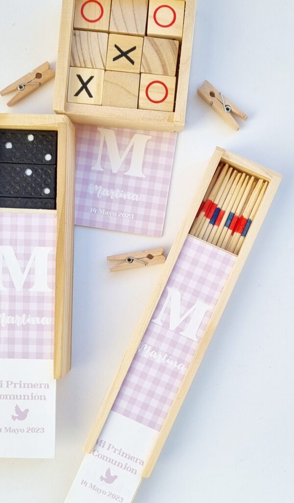 Juegos de madera - regalo comunion