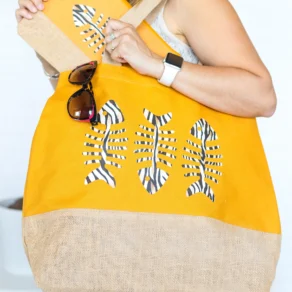 bolsa de yute con asas