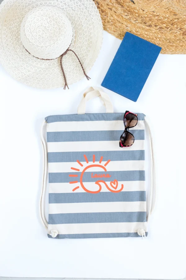 mochila saco de tela para amigas