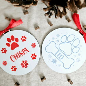 bolas de navidad personalizadas de madera