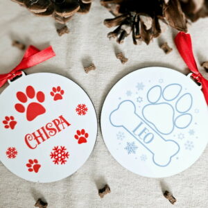 bolas de navidad personalizadas de madera
